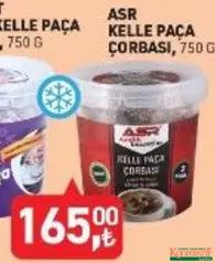 ASR KELLE PAÇA ÇORBASI 750 G fiyat ve kampanya bilgisi